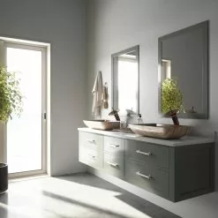 VIGO Amber Sunset Handmade Countertop Glass Rectangle Vessel Bathroom Sink In Light Wood -Bath and Faucet shop 616f4a6e805af7935d8dacc045b1e7b6 1800x1800