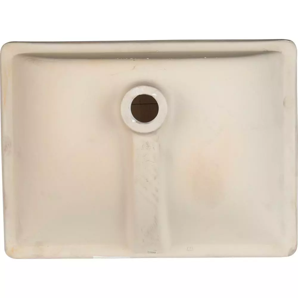 MSI Rectangle Undermount Porcelain Ceramic Bathroom Sink In White 5 MSI Rectangle Undermount Porcelain Ceramic Bathroom Sink In White - Image 3