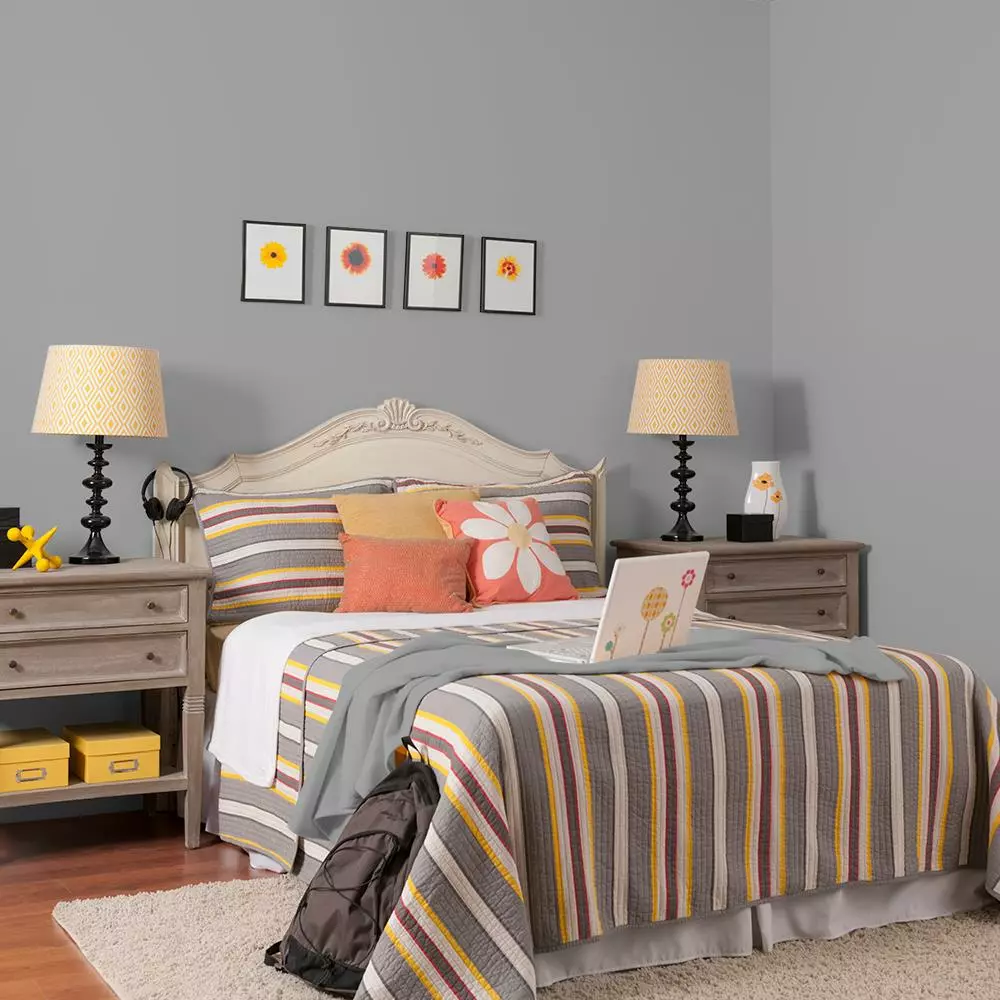 Glidden High Endurance Plus Interior Paint And Primer, Granite Grey/Grey 7 Glidden High Endurance Plus Interior Paint And Primer, Granite Grey/Grey - Image 5