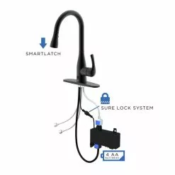In Stock Hardwarestore Delivery Motion Activated Single-Handle Pull-Down Sprayer Kitchen Faucet In Matte Black 18 In Stock Hardwarestore Delivery Motion Activated Single-Handle Pull-Down Sprayer Kitchen Faucet In Matte Black -Bath and Faucet shop 619239737338631d1d42591ecab2fa1d 1800x1800