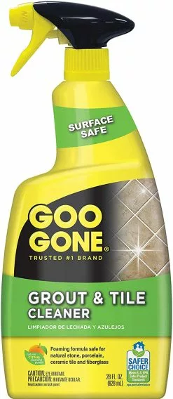 GooBeGone Grout & Ceramic Tile Cleaner For Removing Tough Stains & Hard Water Spots (28oz)