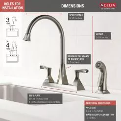 In Stock Hardwarestore Delivery Everly 2-Handle Standard Kitchen Faucet With Spray In Stainless 8 In Stock Hardwarestore Delivery Everly 2-Handle Standard Kitchen Faucet With Spray In Stainless -Bath and Faucet shop 64d6b738552c533d829bc3c2f9eafd3a 1800x1800