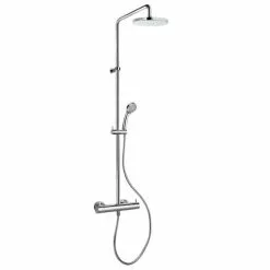 LaToscana Elba Chrome 1-Spray Shower Bar System (Valve Included)