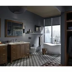 KOHLER Loure Vibrant Brushed Nickel 2-handle Widespread WaterSense Bathroom Sink Faucet With Drain -Bath and Faucet shop 650531928214 08115862 1800x1800