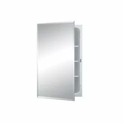 Jensen Horizon 16-in X 26-in Rectangle Recessed Mirrored Medicine Cabinet