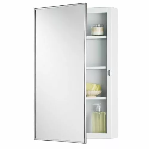 Jensen Topsider 16-in X 26-in Rectangle Surface Mirrored Medicine Cabinet 3 Jensen Topsider 16-in X 26-in Rectangle Surface Mirrored Medicine Cabinet