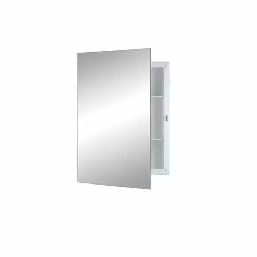 Jensen Builder 16-in X 22-in Rectangle Recessed Mirrored Medicine Cabinet 3 Jensen Builder 16-in X 22-in Rectangle Recessed Mirrored Medicine Cabinet