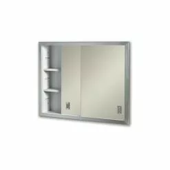 Jensen Contempora 24-in X 19.25-in Rectangle Surface Mirrored Medicine Cabinet