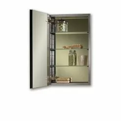 Jensen Studio IV 15-in X 25-in Rectangle Surface/Recessed Mirrored Medicine Cabinet