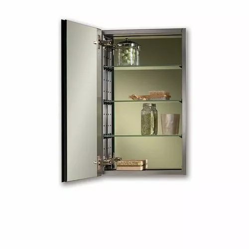 Jensen Studio IV 15-in X 25-in Rectangle Surface/Recessed Mirrored Medicine Cabinet 3 Jensen Studio IV 15-in X 25-in Rectangle Surface/Recessed Mirrored Medicine Cabinet