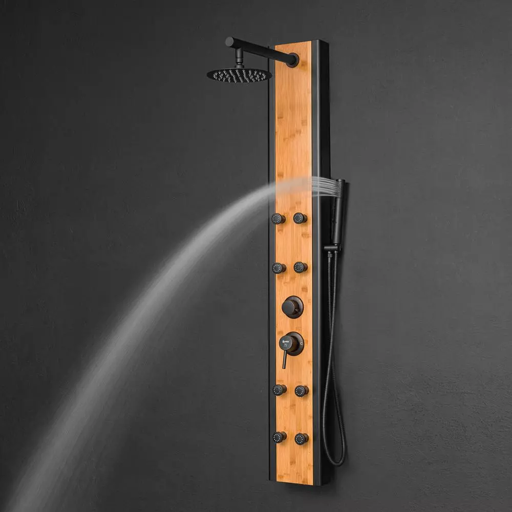 In Stock Hardwarestore Delivery 57 In. 8-Jet Multifunction Shower Panel System With Adjustable Rainfall Shower Head And Handheld Shower Head 6 In Stock Hardwarestore Delivery 57 In. 8-Jet Multifunction Shower Panel System With Adjustable Rainfall Shower Head And Handheld Shower Head - Image 4