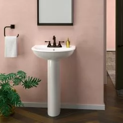 Barclay Products Karla 505 Pedestal Combo Bathroom Sink In White -Bath and Faucet shop 65d8066f50f91e7a3d72f72ec3a0df7f 1800x1800