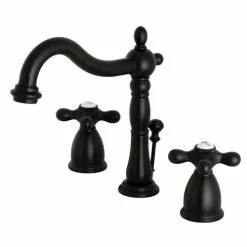 Kingston Brass Georgian Matte Black 2-handle Widespread Bathroom Sink Faucet With Drain 5 Kingston Brass Georgian Matte Black 2-handle Widespread Bathroom Sink Faucet With Drain -Bath and Faucet shop 663370568985xl 1800x1800