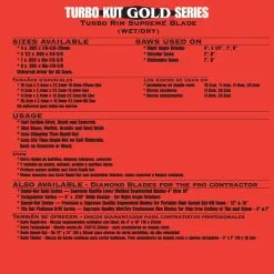 Quasar Turbo Kut Gold 4 In. Turbo Rim Supreme Diamond Blade 6 Quasar Turbo Kut Gold 4 In. Turbo Rim Supreme Diamond Blade -Bath and Faucet shop 6724ac6790c61b1f9a2c773e75110bf7 1800x1800