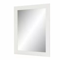 In Stock Hardwarestore Delivery 25.67 In. W X 31.38 In. H Framed Wall Mirror In White -Bath and Faucet shop 672be1d256360b5501d72dad55c045fe 1800x1800