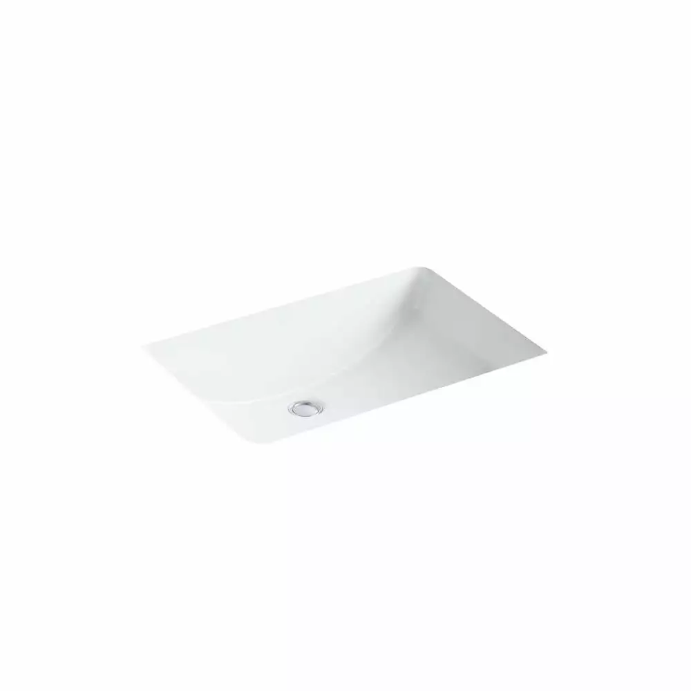 KOHLER Ladena 23-1/4 In. Undermount Bathroom Sink In White With Overflow Drain 3 KOHLER Ladena 23-1/4 In. Undermount Bathroom Sink In White With Overflow Drain