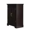 Elegant Home Fashions Alfa 24-in W X 32-in H X 12.5-in D Dark Espresso MDF Freestanding Linen Cabinet