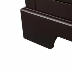 Elegant Home Fashions Alfa 24-in W X 32-in H X 12.5-in D Dark Espresso MDF Freestanding Linen Cabinet -Bath and Faucet shop 674278016119 12050042 1800x1800