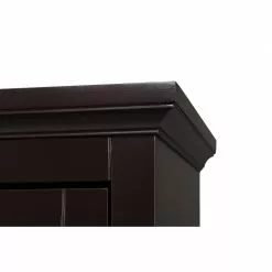 Elegant Home Fashions Alfa 24-in W X 32-in H X 12.5-in D Dark Espresso MDF Freestanding Linen Cabinet -Bath and Faucet shop 674278016119 12050043 1800x1800