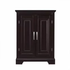 Elegant Home Fashions Alfa 24-in W X 32-in H X 12.5-in D Dark Espresso MDF Freestanding Linen Cabinet -Bath and Faucet shop 674278016119xl 1800x1800