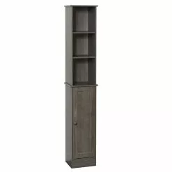 Super Arbor Tuscany® Barn Wood 12"W X 10"D X 67"H Milano Gray Linen Cabinet