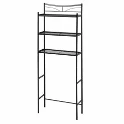 Zenna Home® Hawthorne 25"W X 9"D X 65"H Heritage Bronze Over-the-Toilet Storage Shelves