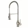 In Stock Hardwarestore Delivery Britt Single Handle Commercial Kitchen Faucet With Dual Function Sprayhead In All-Brite Spot Free Stainless Steel Finish -Bath and Faucet shop 67778c506b3b6fd2efe23a8638a95aba 1800x1800
