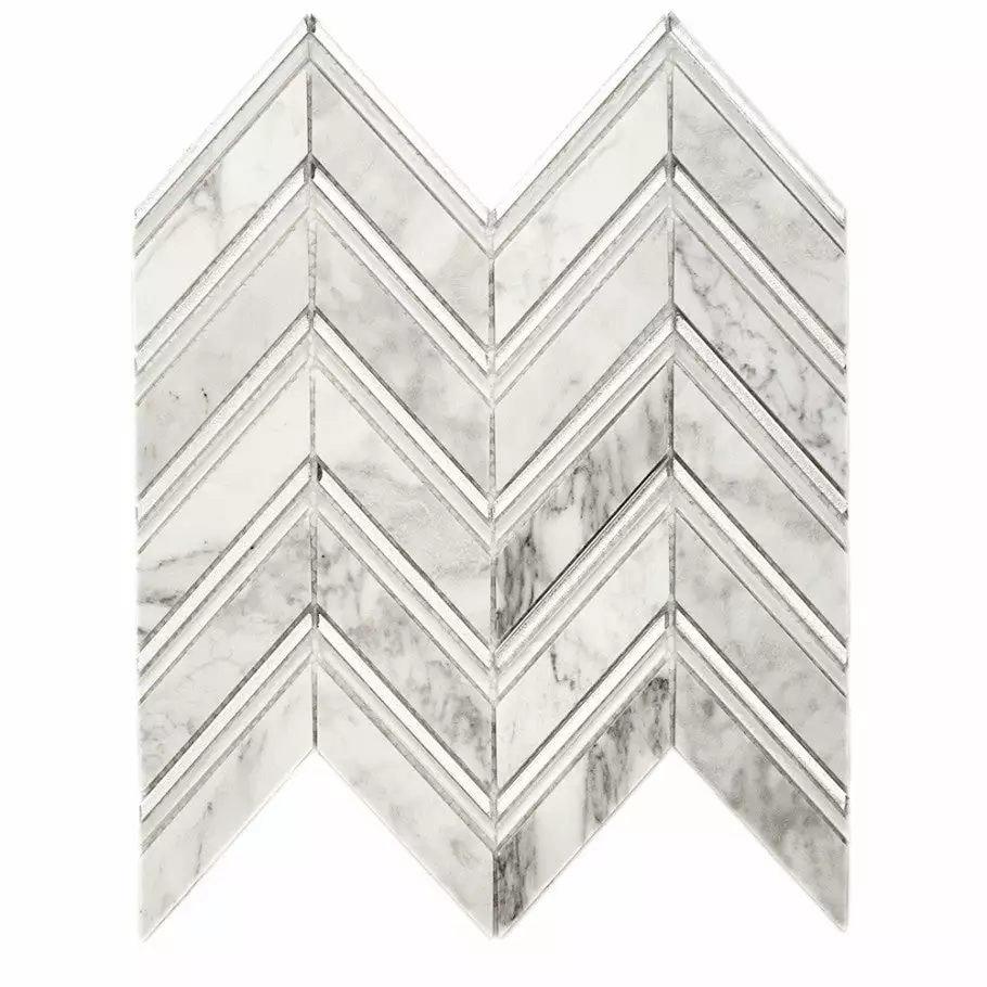 Bond Tile Regal Winter Magic Marble Mosaic Tile 6 Bond Tile Regal Winter Magic Marble Mosaic Tile - Image 4