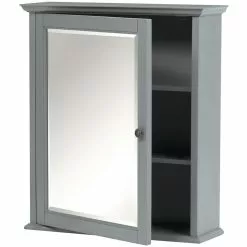 In Stock Hardwarestore Delivery Hamilton 24 In. W X 27 In. H Wall Mirror Cabinet In Grey -Bath and Faucet shop 6875d105cd782f6eddc23e0fddc88c87 1800x1800