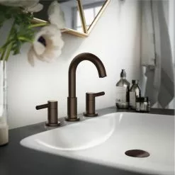 Jacuzzi Duncan Matte Black 2-handle Widespread WaterSense Bathroom Sink Faucet With Drain -Bath and Faucet shop 6925699901480 10523389 1800x1800