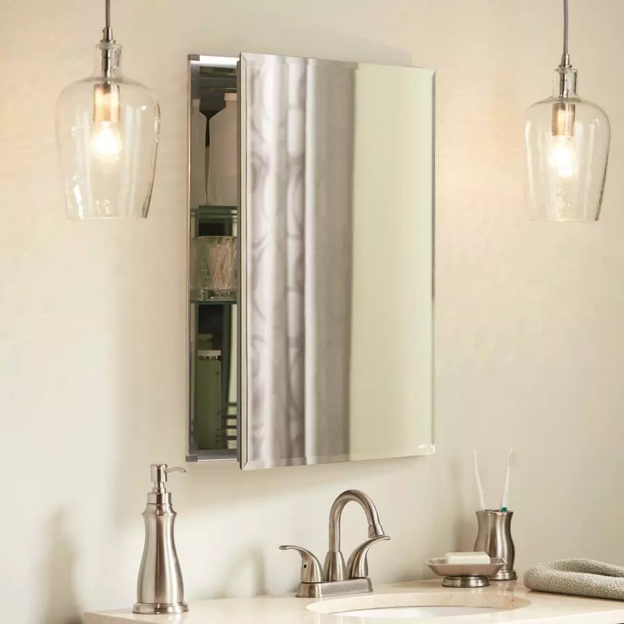 In Stock Hardwarestore Delivery 20-in X 26-in Rectangle Surface/Recessed Mirrored Medicine Cabinet 4 In Stock Hardwarestore Delivery 20-in X 26-in Rectangle Surface/Recessed Mirrored Medicine Cabinet - Image 2