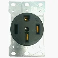 Utilitech Black 50-Amp Round Industrial Range