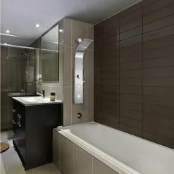 In Stock Hardwarestore Delivery 39 In. 2-Jet Easy Connect Shower Panel System In Stainless Steel With Rainfall Waterfall Shower Head And Shower Wand -Bath and Faucet shop 69ad7dca4dba01c94e6d4f6d89fa84ee 1800x1800