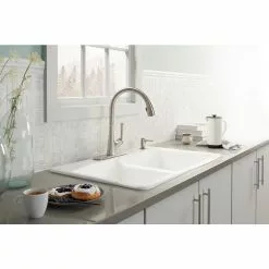 In Stock Hardwarestore Delivery Elmbrook Single-Handle Pull-Down Sprayer Kitchen Faucet In Vibrant Stainless 11 In Stock Hardwarestore Delivery Elmbrook Single-Handle Pull-Down Sprayer Kitchen Faucet In Vibrant Stainless -Bath and Faucet shop 6b37bbd301e3efa3a737e723bef8a5b9 1800x1800