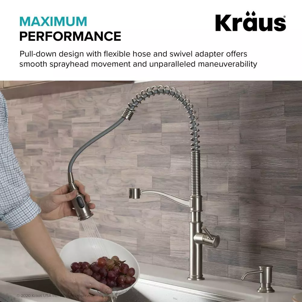 In Stock Hardwarestore Delivery Sellette Single-Handle Pull-Down Sprayer Kitchen Faucet With Dual Function Sprayhead In Oil Rubbed Bronze 6 In Stock Hardwarestore Delivery Sellette Single-Handle Pull-Down Sprayer Kitchen Faucet With Dual Function Sprayhead In Oil Rubbed Bronze - Image 4