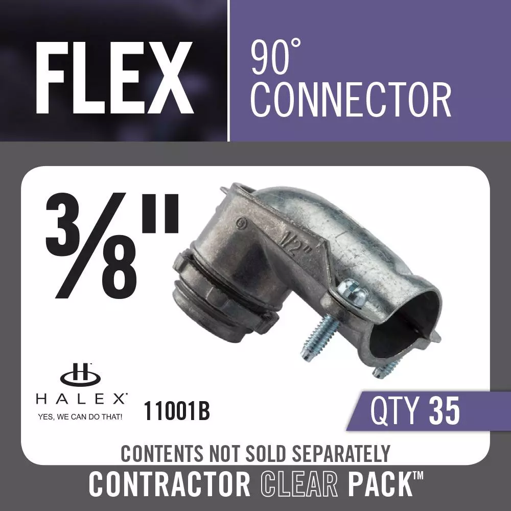 In Stock Hardwarestore Delivery 3/8 In. Flexible Metal Conduit (FMC) 90° Connectors (35-Pack) 6 In Stock Hardwarestore Delivery 3/8 In. Flexible Metal Conduit (FMC) 90° Connectors (35-Pack) - Image 4