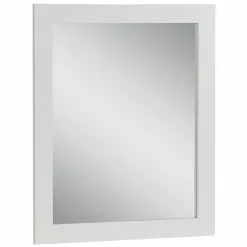 In Stock Hardwarestore Delivery 25.67 In. W X 31.38 In. H Framed Wall Mirror In White -Bath and Faucet shop 6da5ac1f4d86c63061391dc0ad22e17d 1800x1800