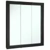 In Stock Hardwarestore Delivery Ventura 30 In. W X 30 In. H X 6 In. D Framed Tri-View Surface-Mount Bathroom Medicine Cabinet In Espresso