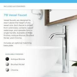 MR Direct Porcelain Vessel Sink In White With 718 Faucet And Pop-Up Drain In Brushed Nickel 16 MR Direct Porcelain Vessel Sink In White With 718 Faucet And Pop-Up Drain In Brushed Nickel -Bath and Faucet shop 701701fa0bf27c67eec6f110b0128f1c 1800x1800