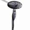 In Stock Hardwarestore Delivery 4-Spray 11 In. Oval Dual Showerhead And Handheld Showerhead In Oil-Rubbed Bronze