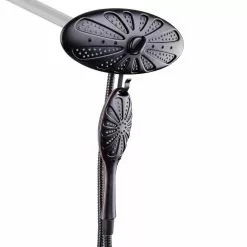 In Stock Hardwarestore Delivery 4-Spray 11 In. Oval Dual Showerhead And Handheld Showerhead In Oil-Rubbed Bronze
