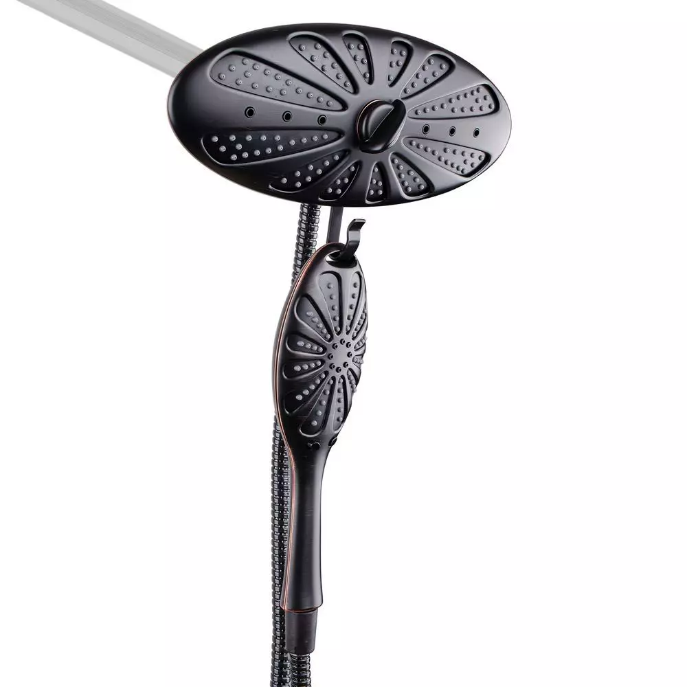 In Stock Hardwarestore Delivery 4-Spray 11 In. Oval Dual Showerhead And Handheld Showerhead In Oil-Rubbed Bronze 3 In Stock Hardwarestore Delivery 4-Spray 11 In. Oval Dual Showerhead And Handheld Showerhead In Oil-Rubbed Bronze