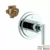 GROHE Brushed Nickel Lever Shower Handle -Bath and Faucet shop 718426002194xl 1800x1800