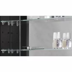 Robern PL Series 19.25-in X 39.38-in Rectangle Surface Mirrored Medicine Cabinet With Outlet -Bath and Faucet shop 723085059120 11212366 1800x1800
