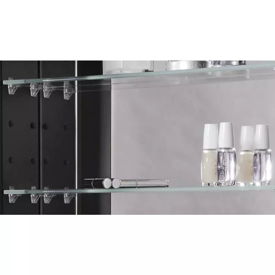 Robern PL Series 23.25-in X 39.38-in Rectangle Surface Mirrored Medicine Cabinet With Outlet 7 Robern PL Series 23.25-in X 39.38-in Rectangle Surface Mirrored Medicine Cabinet With Outlet - Image 5