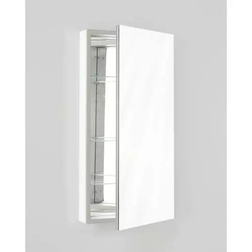 Robern PL Series 23.25-in X 39.38-in Rectangle Surface Mirrored Medicine Cabinet With Outlet 10 Robern PL Series 23.25-in X 39.38-in Rectangle Surface Mirrored Medicine Cabinet With Outlet - Image 8