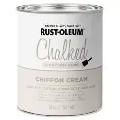 Chiffon Cream, Rust-Oleum Chalked Ultra Matte Paint, 30 Oz.