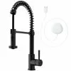 In Stock Hardwarestore Delivery Edison Single-Handle Pull-Down Sprayer Kitchen Faucet With FloodSense Technology In Matte Black