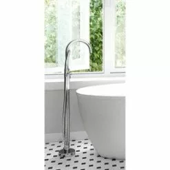 HGTV HOME By Sherwin-Williams Jacuzzi PRIMO Polished Chrome 1-Handle Residential Freestanding Bathtub Faucet With Hand Shower