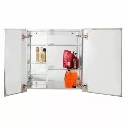 Jacuzzi 24-in X 26-in Rectangle Surface/Recessed Mirrored Medicine Cabinet -Bath and Faucet shop 731352724947 08886864 1800x1800